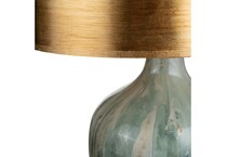 crestview collection green table lamp   