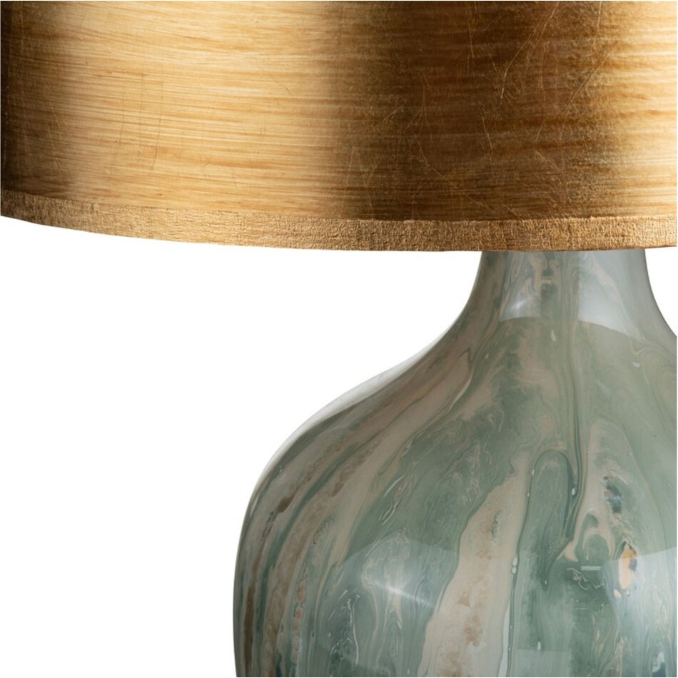 crestview collection green table lamp   