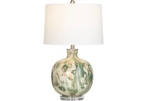 crestview collection green table lamp   