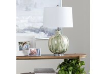 crestview collection green table lamp   