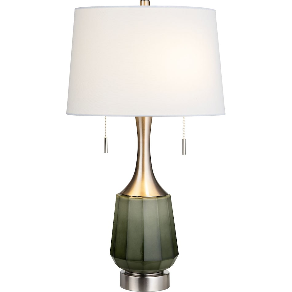 crestview collection green table lamp   