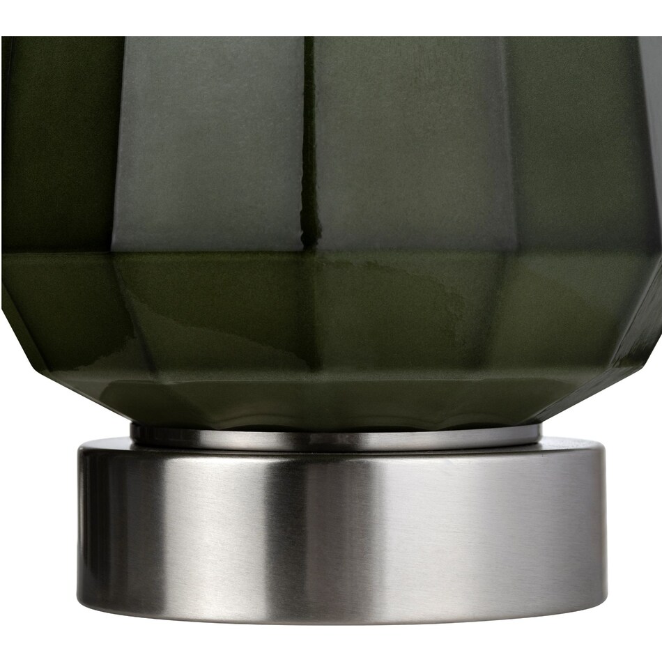crestview collection green table lamp   
