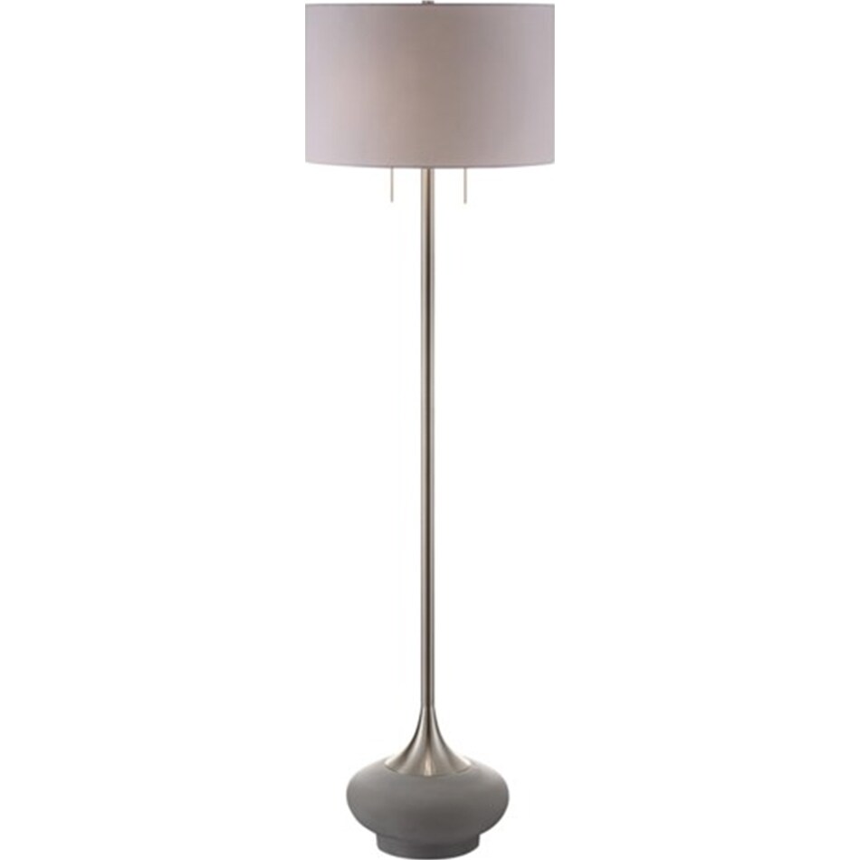 crestview collection silver floor lamp   