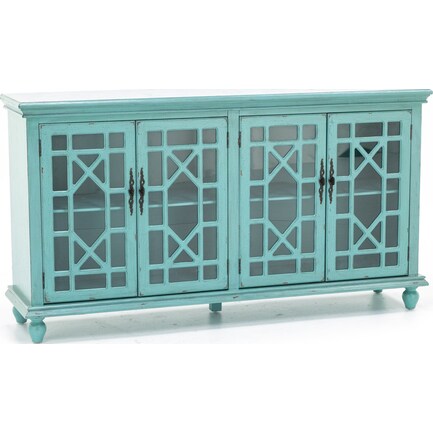 Bayberry Collection Teal Credenza