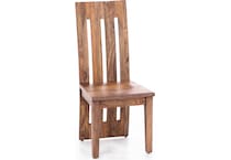 ctoc brown inch standard seat height side chair   
