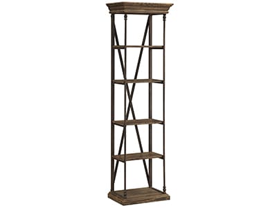 Iron and deals wood bookshelf