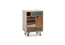 ctoc multi color chairside table   