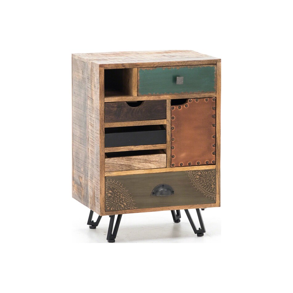 ctoc multi color chairside table   