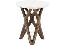 ctoc natural chairside table chair  