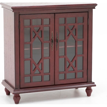 Bayberry Collection Red Accent Cabinet