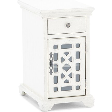 Bayberry Collection Cream Chairside Table