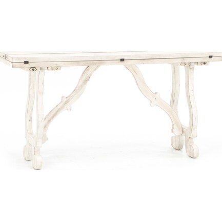 Essential White Fold Out Console Table