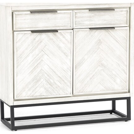 Iron Forge White Cabinet
