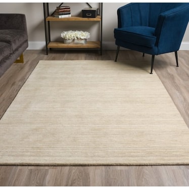 Rafia Linen Area Rug 5'W x 7'6"L