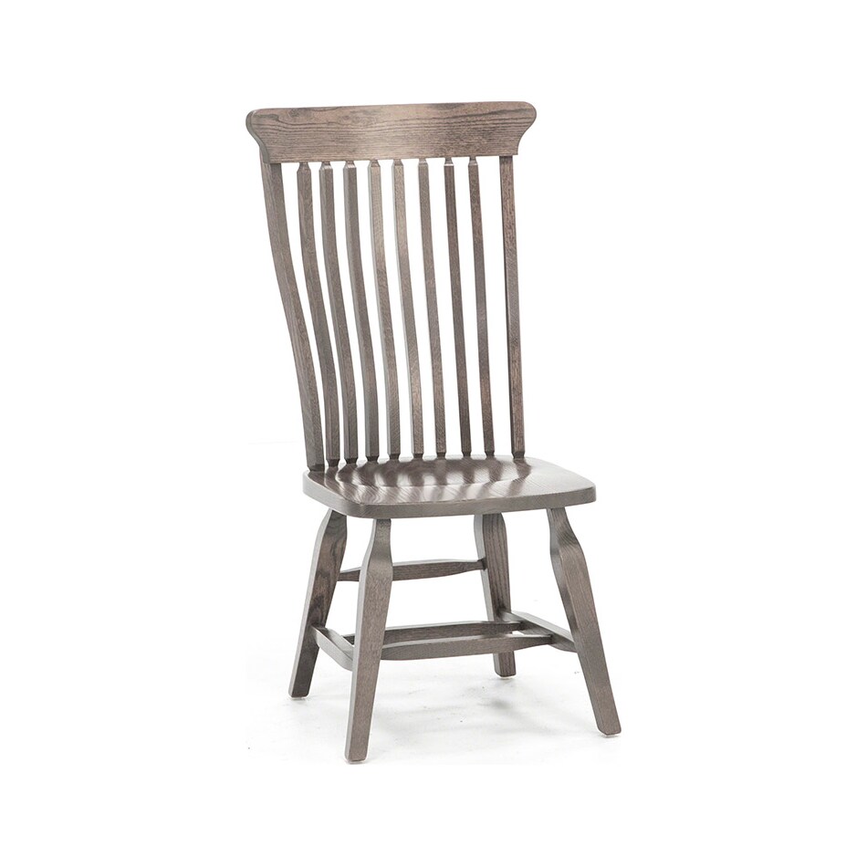 daniel's amish grey standard height side chair   