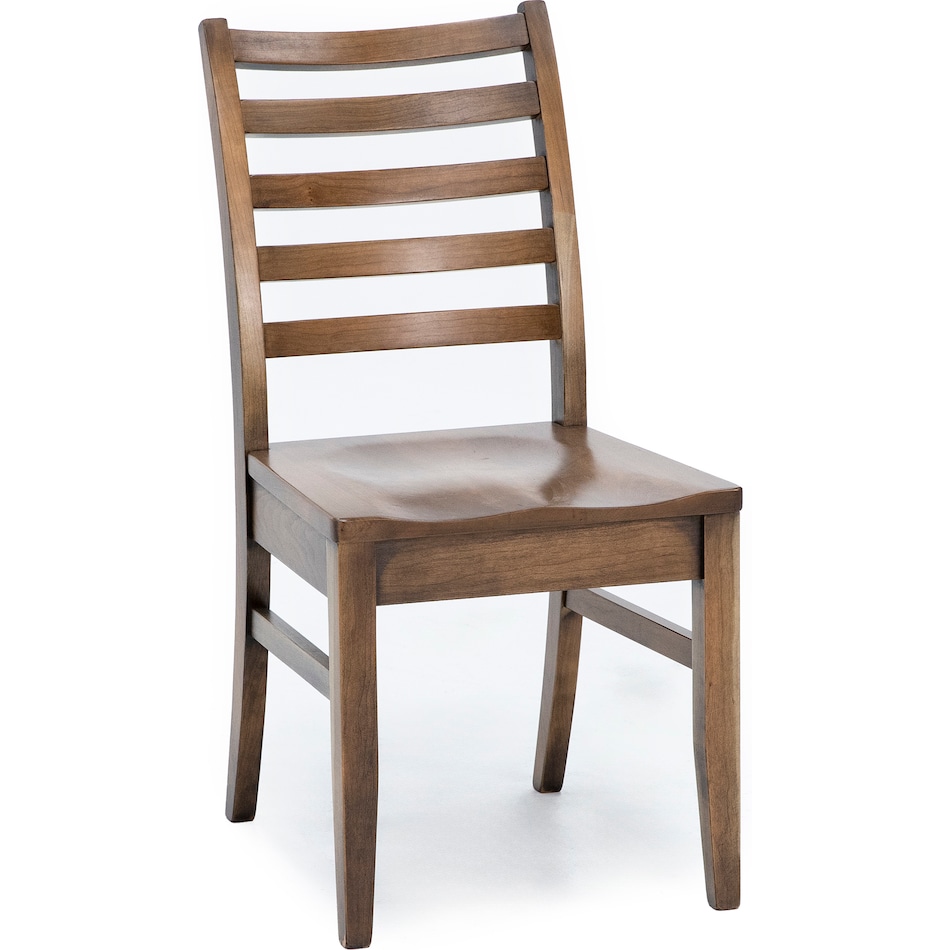 daniels amish collection brown inch standard seat height side chair   