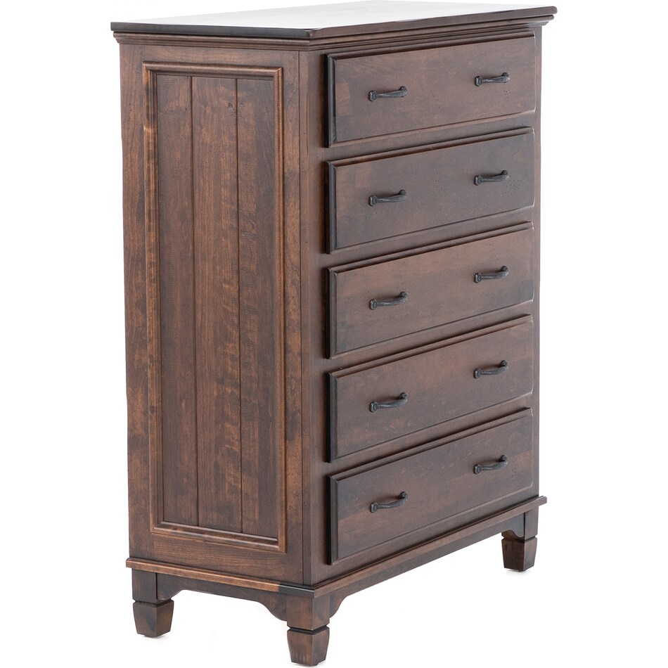 daniels amish collection brown drawer   