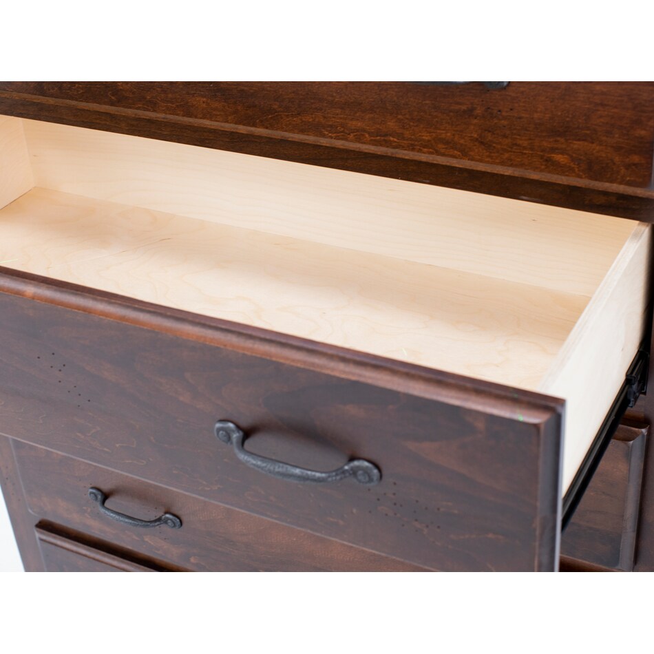 daniels amish collection brown drawer   