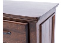 daniels amish collection brown drawer   