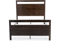 daniels amish collection brown full bed package pfp  