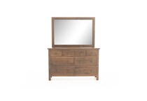 daniels amish collection brown mirror   