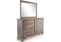 daniels amish collection brown mirror   