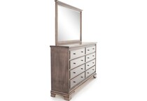 daniels amish collection brown mirror   