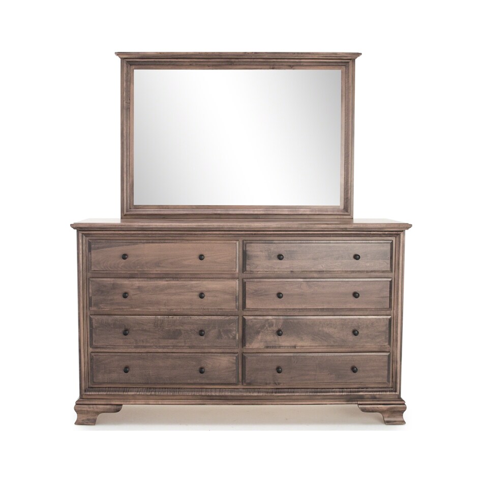 daniels amish collection brown mirror   