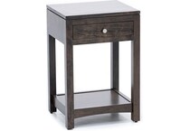 daniels amish collection brown single drawer   