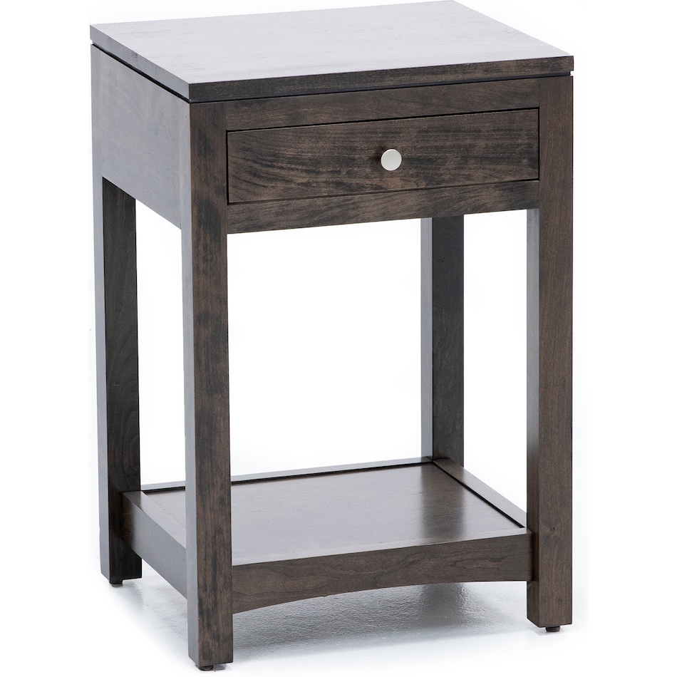 daniels amish collection brown single drawer   