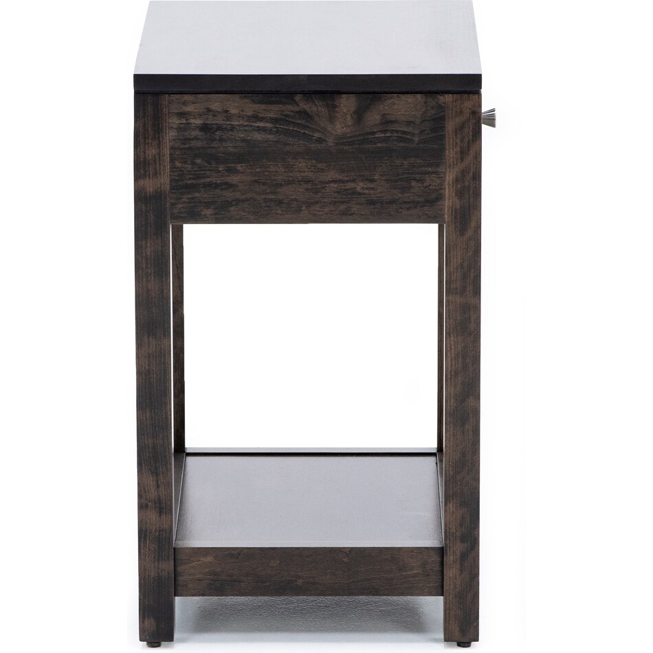 daniels amish collection brown single drawer   