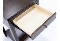 daniels amish collection brown single drawer   