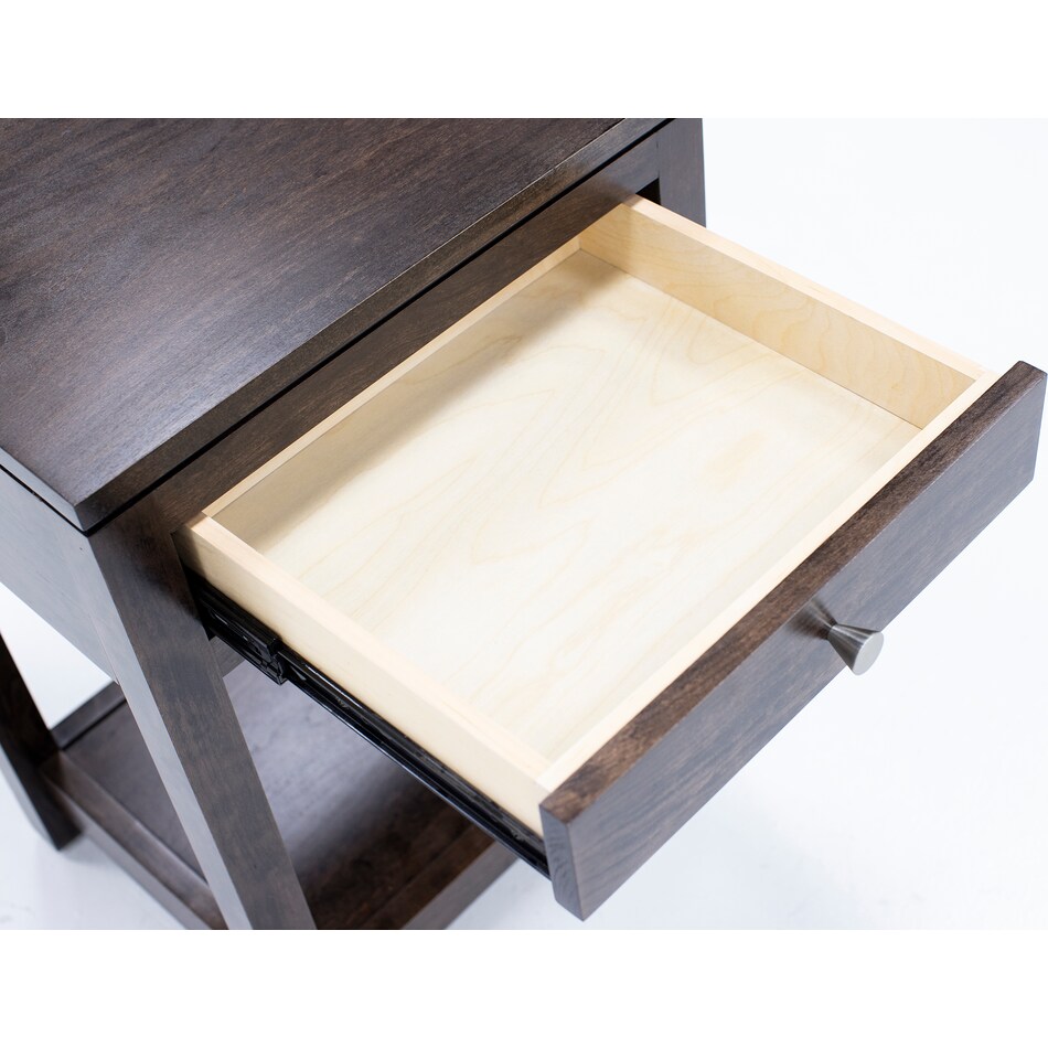 daniels amish collection brown single drawer   