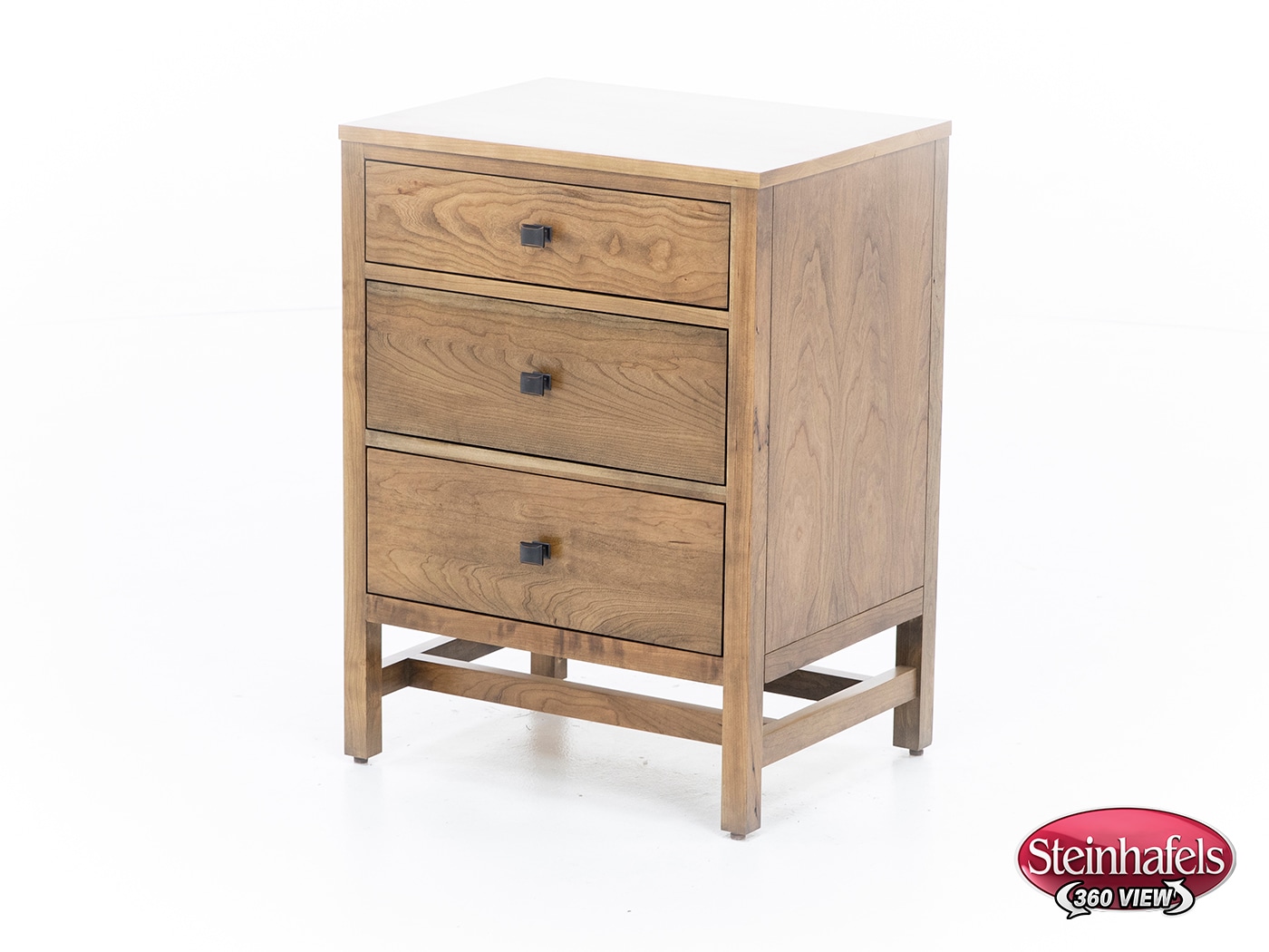 daniels amish collection brown three drawer  image   
