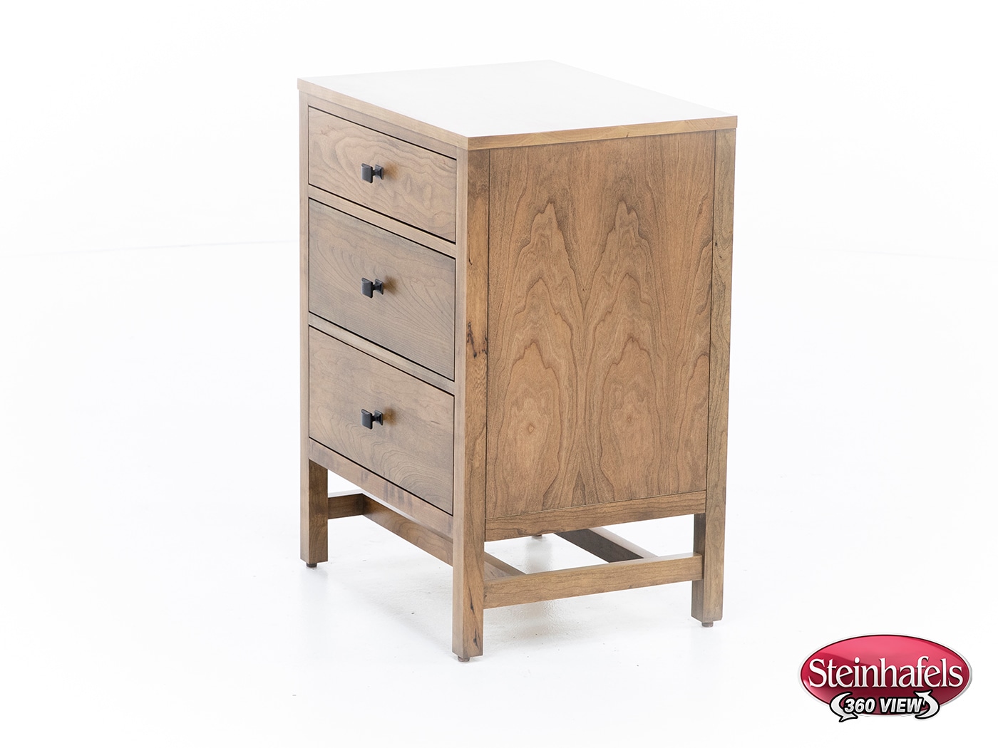 daniels amish collection brown three drawer  image   