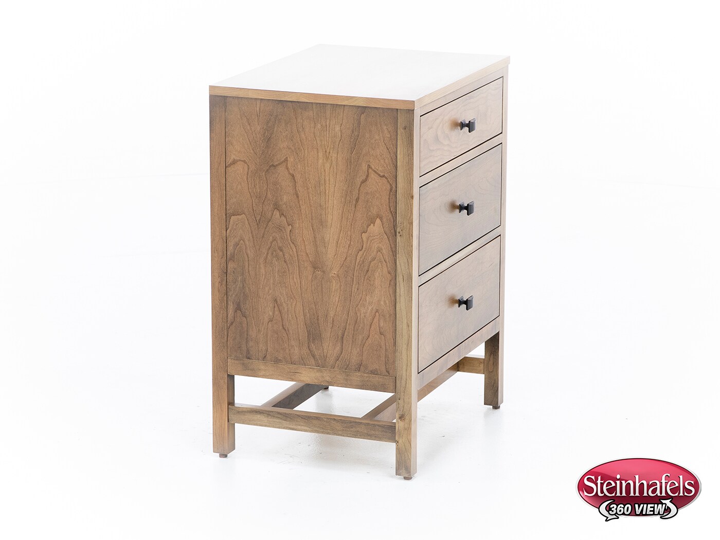 daniels amish collection brown three drawer  image   