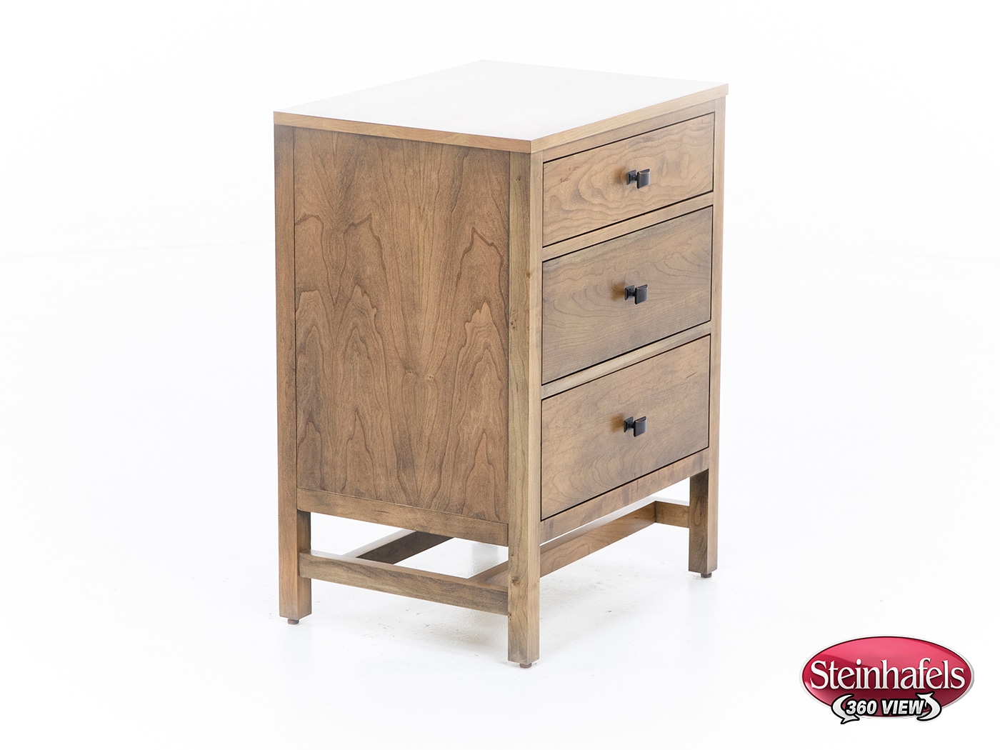 daniels amish collection brown three drawer  image   