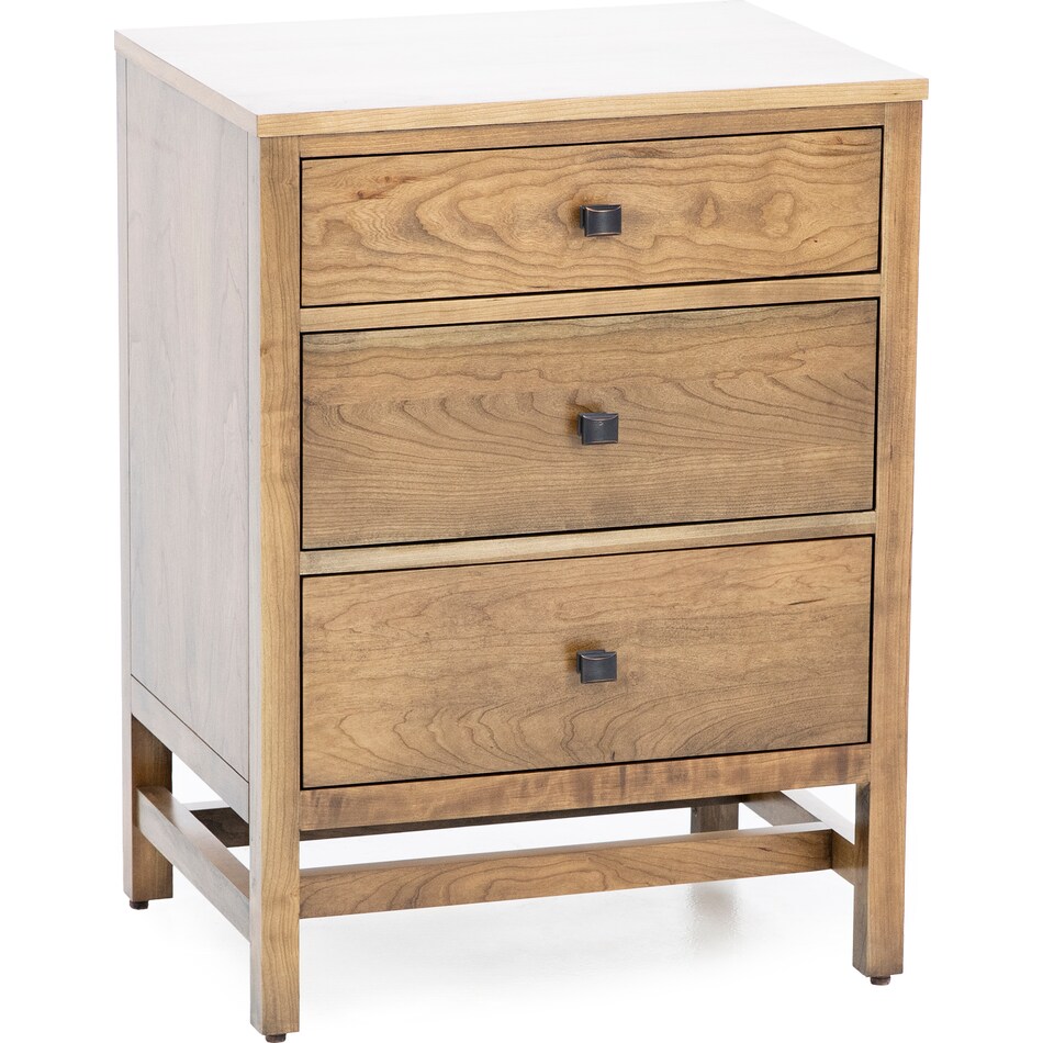 daniels amish collection brown three drawer   