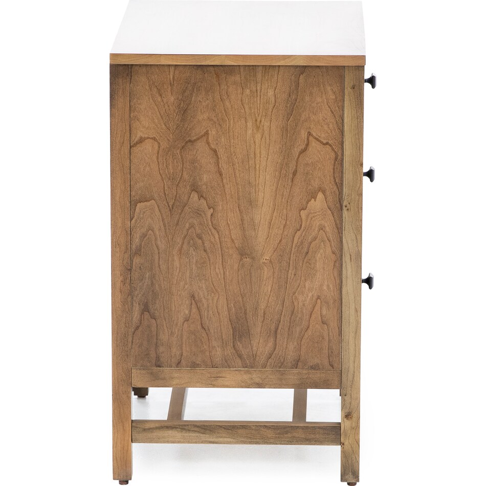 daniels amish collection brown three drawer   