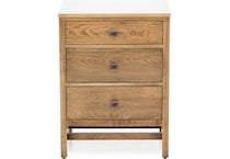 daniels amish collection brown three drawer   