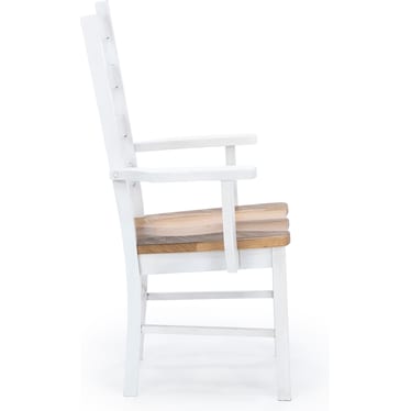 Daniels' Amish Ladderback Arm Chair Two Tone