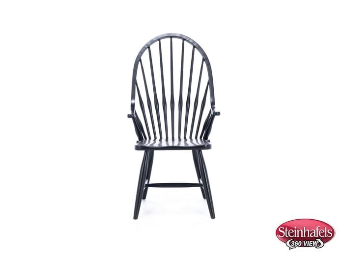 daniels amish black inch standard seat height arm chair  image   