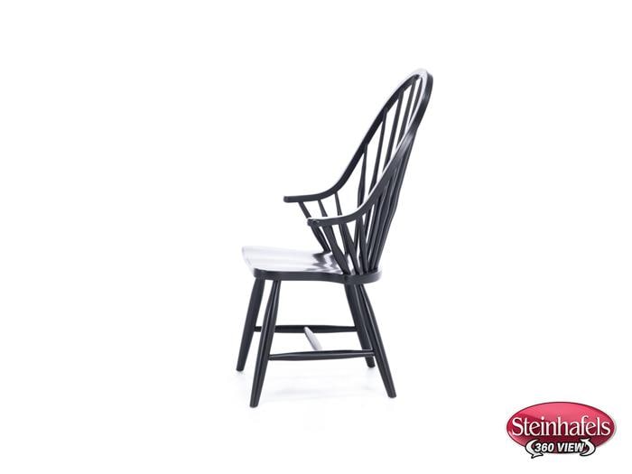 daniels amish black inch standard seat height arm chair  image   