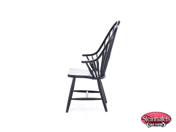 daniels amish black inch standard seat height arm chair  image   