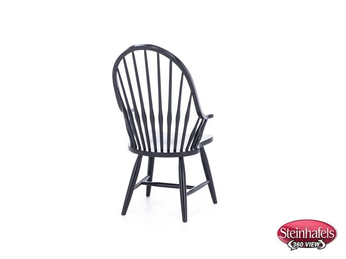 daniels amish black inch standard seat height arm chair  image   