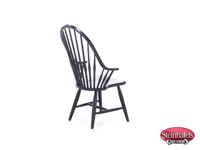 daniels amish black inch standard seat height arm chair  image   