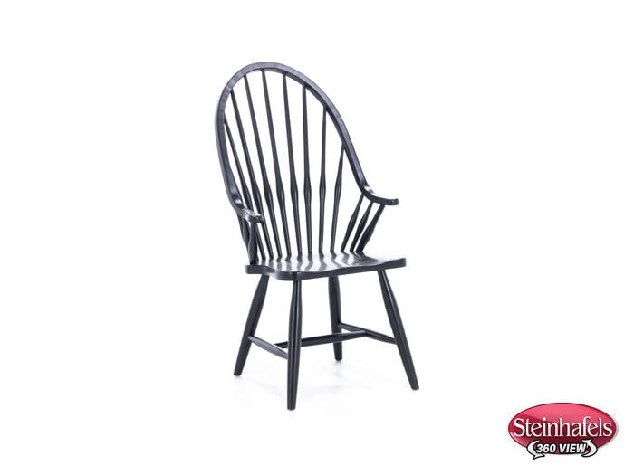 daniels amish black inch standard seat height arm chair  image   