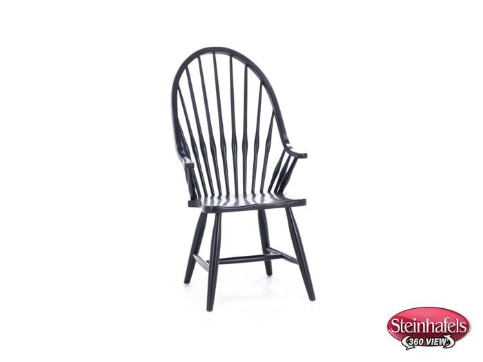 daniels amish black inch standard seat height arm chair  image   