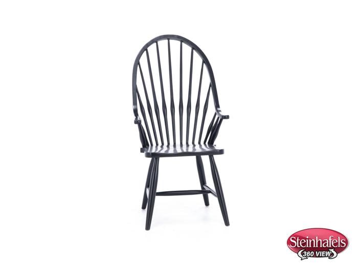 daniels amish black inch standard seat height arm chair  image   