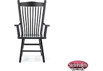 daniels amish black inch standard seat height arm chair  image   